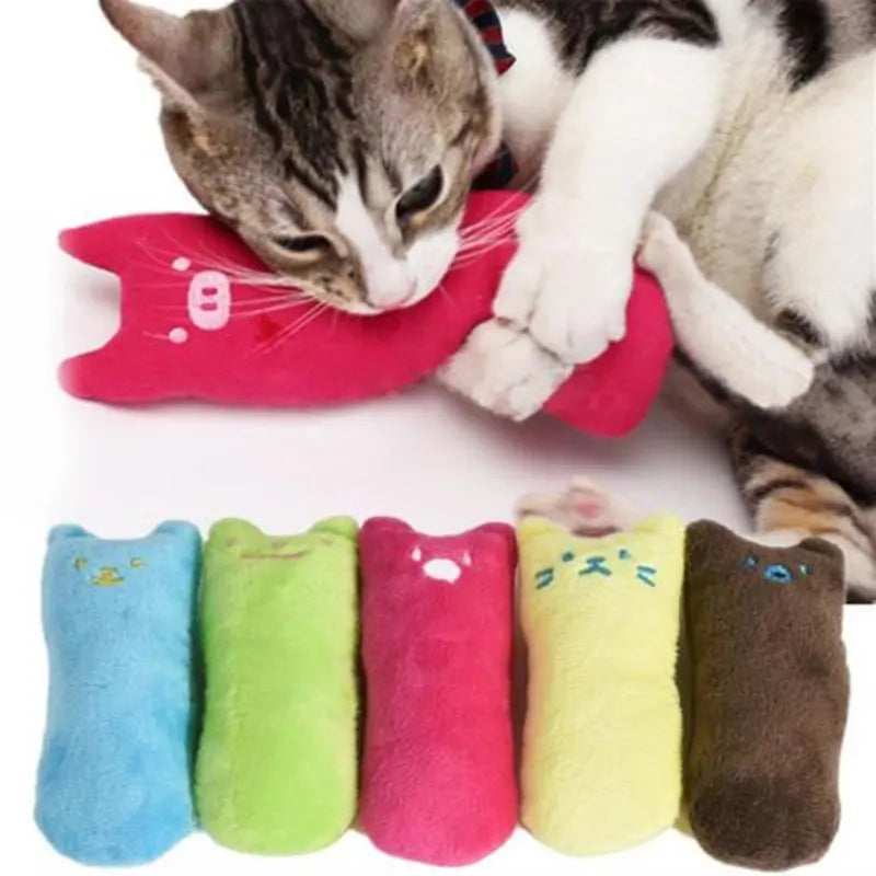 Color Catnip Cat Toys Pillow Interactive Cat Toy Catnip Pet Supplies Pillow Thumb Teeth Grinding Bite Mint Cat Toy