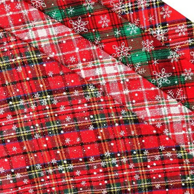 Bandanas Large Pet Scarf Christmas Snow Print Dog Cotton Plaid WashableBow Ties Collar Cat Dog Scarf Large Dog Accessories