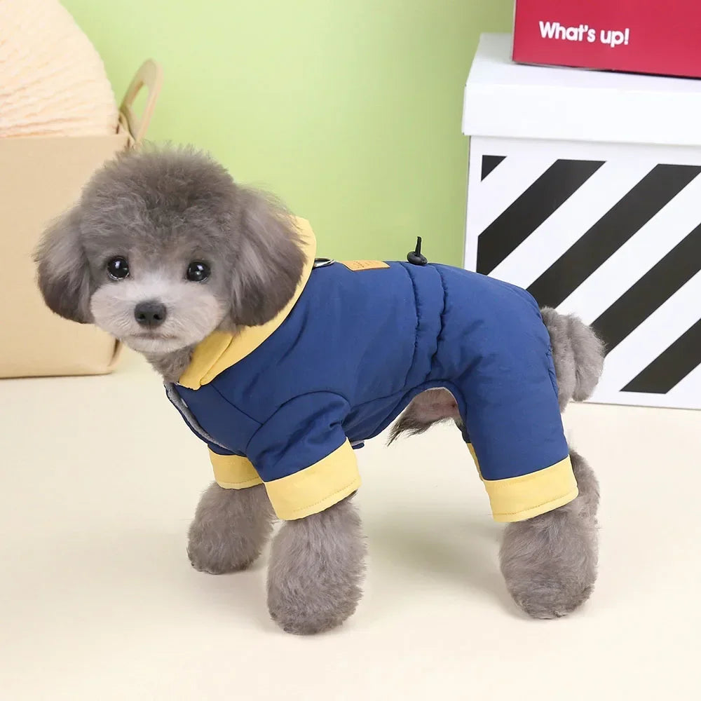 Dog Winter Thicken Coat Warm Down Coat , Pet Jumpsuit Puppy Cotton Jacket for Small Medium Dogs Cats Chihuahua Costume