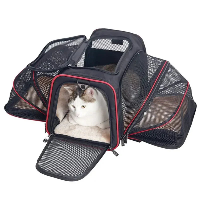 Portable Breathable Foldable Shoulder Bag Cat Dog Carrier Bags Outgoing Travel Pets Handbag Transport Bag