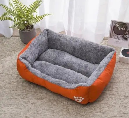 Pet Large Dog Bed Warm House Candy-colored Square Nest Pet Kennel For Small Medium Large Dogs Cat Puppy Plus Size Dog Baskets