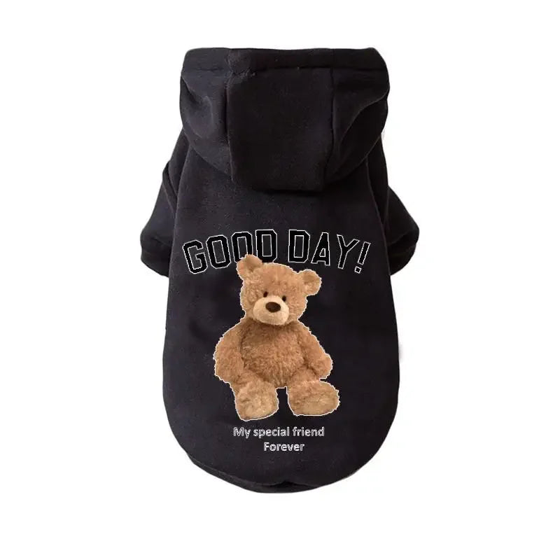 Pet Dog Clothes Cute Cartoon Bear Dog Hoodie For Small Dogs Pullovers Puppy Costumes Chihuahua Hug Ropa Perro