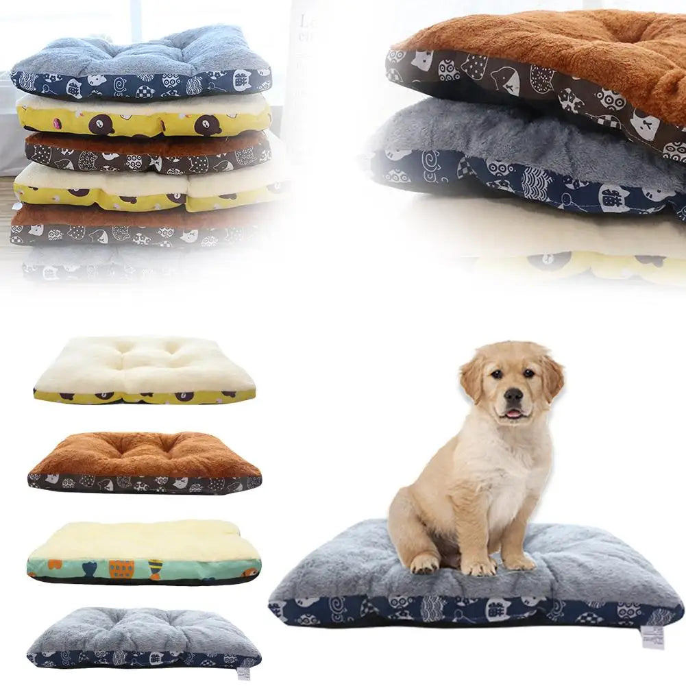 Pure Cotton Warm Dog Bed Mat Cat Mattress Winter Warm Pet Mat Non-slip Design Machine Washable