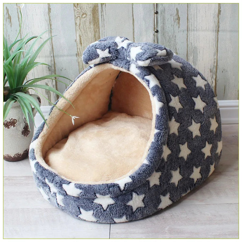 Pet Dog House Warm Dog Bed Kennel Soft Puppy Cushion Cat Nest Dogs Basket Chihuahua Teddy Bed For Small Medium Dogs Pet Supplier