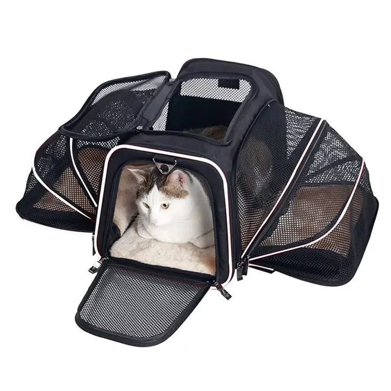 Portable Breathable Foldable Shoulder Bag Cat Dog Carrier Bags Outgoing Travel Pets Handbag Transport Bag