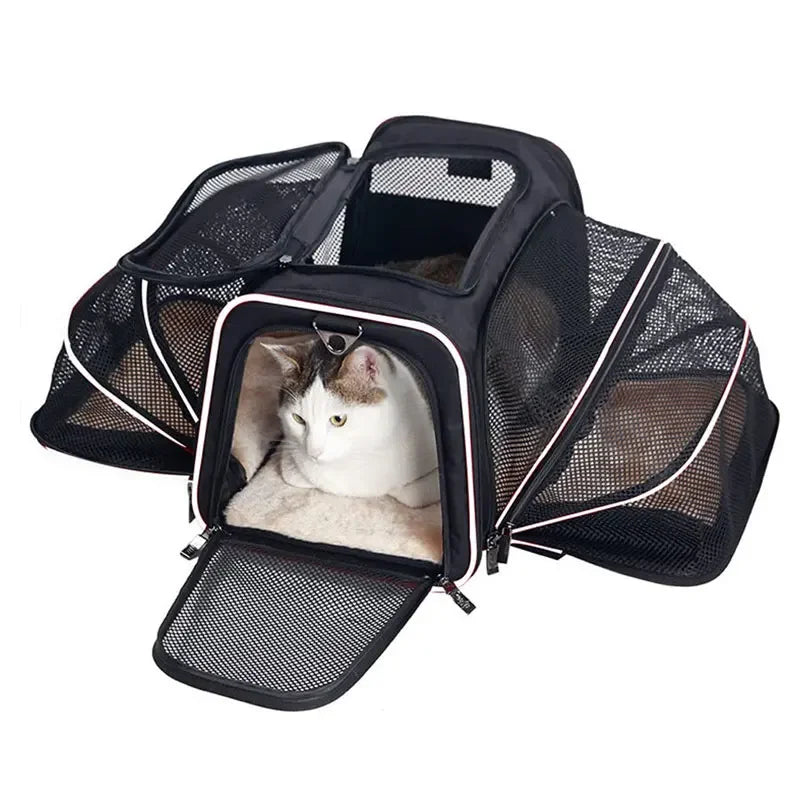 Portable Breathable Foldable Shoulder Bag Cat Dog Carrier Bags Outgoing Travel Pets Handbag Transport Bag