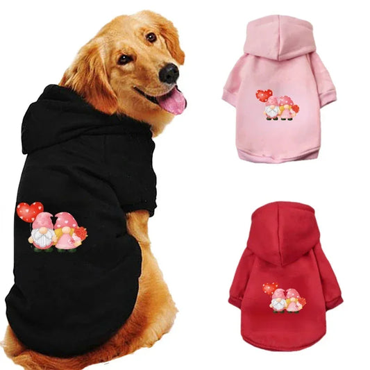 Dog clothes Pet clothes  Hoodie Large medium and small pet clothes Casual warm dog clothes