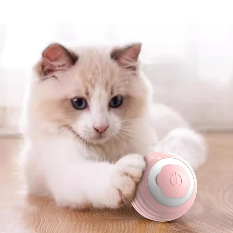 1Pcs Cat Toys Interactive Cat Teaser Ball Pet Toy Ball Gravity Rolling Ball Cat Self Indulgence Ball Bite Resistant Pet Products