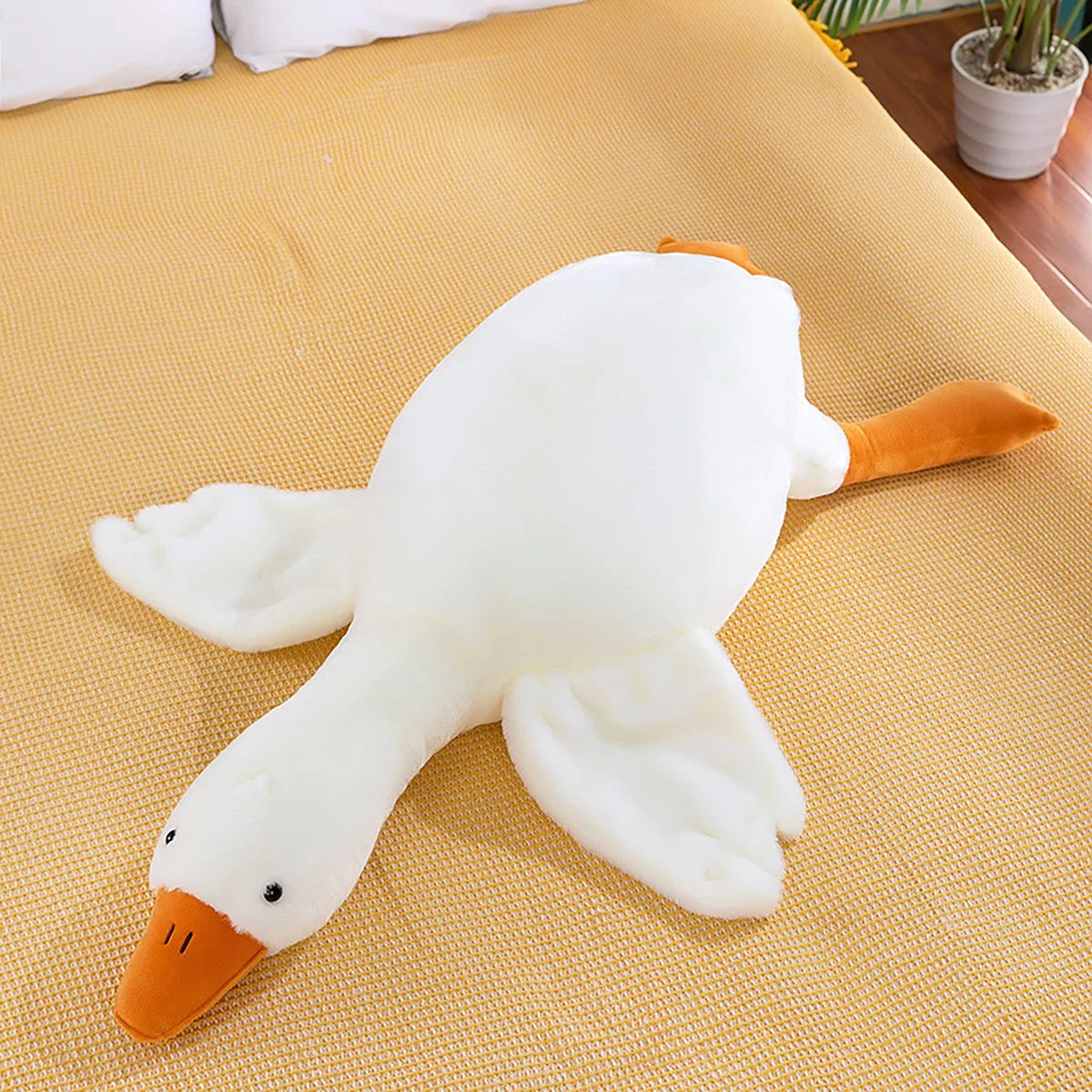 50/130CM Hot Goose Plush Stuffed Soft Duck Sleeping Pillow Sofa Cushion Kids Girlfriend Birthday Gift