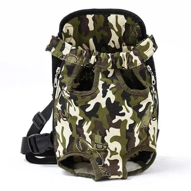 Pet Dog Carrier Backpack Mesh Camouflage Outdoor Travel