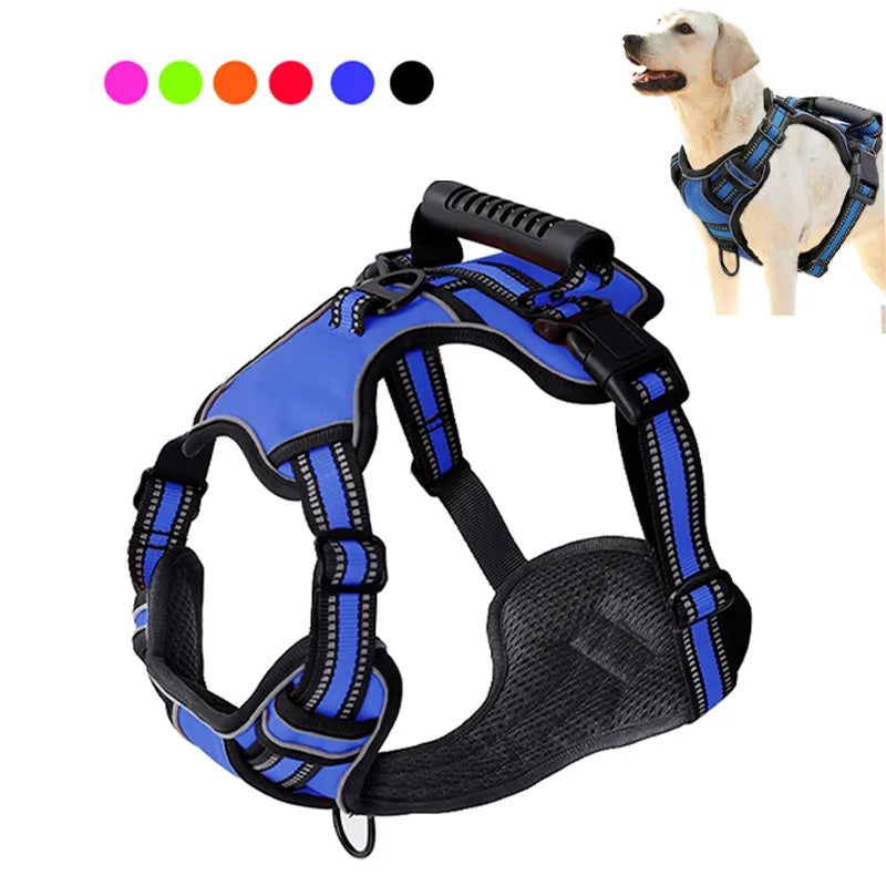 Reflective Dog Harness No Pull Adjustable Dog Harness Vest Breathable Pet Harness