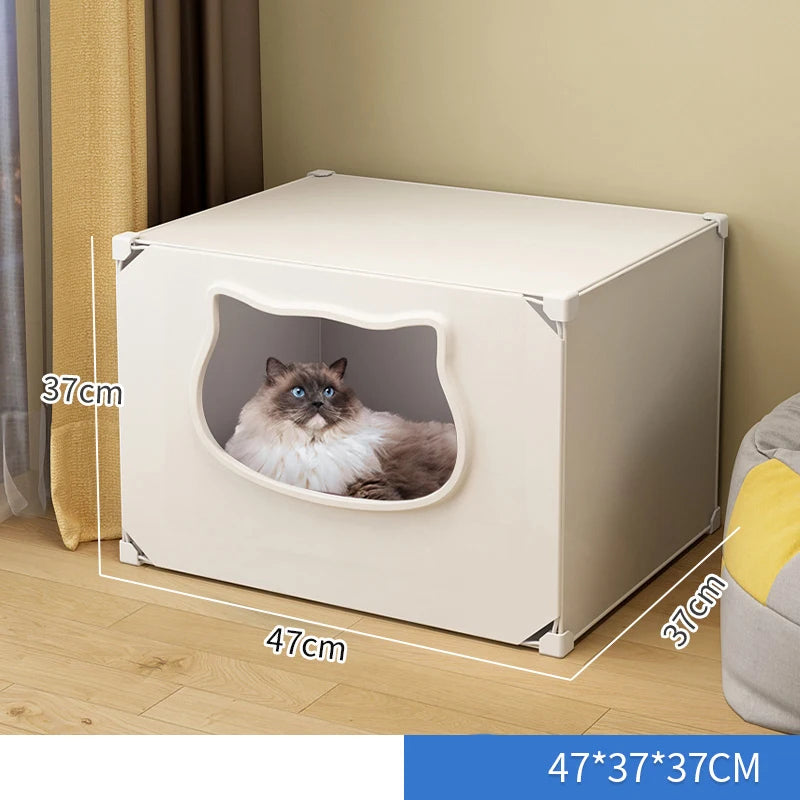 Cat Bed Detachable Cat Hiding House Comfortable Small Dog Nest Washable Cave Cats Beds