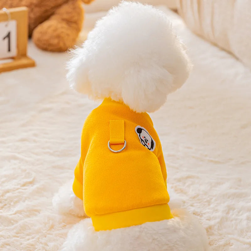 Clothes for Small Dogs Bear Letter Pet Dog Hoodies Puppy Warm Coat Autumn Winter Dog Sweatshirt Chihuahua Apparel Cat Dlothing