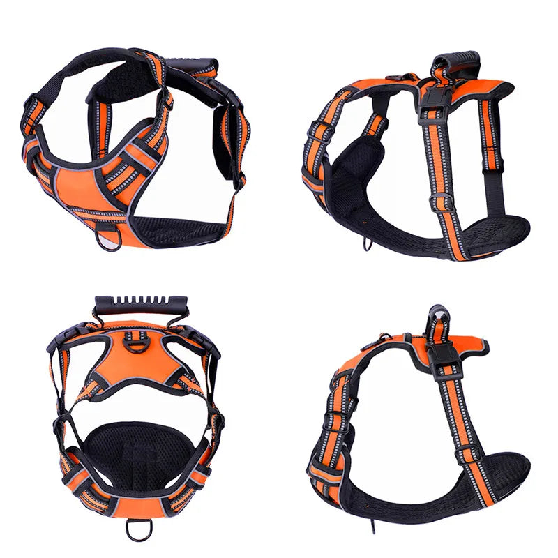 Reflective Dog Harness No Pull Adjustable Dog Harness Vest Breathable Pet Harness