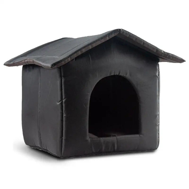 Waterproof Cat House Weatherproof Pet House For Small Dogs Cats Pet Bed Nest With Inner Pad Portable Outdoor Cat Accessories