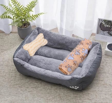 Pet Large Dog Bed Warm House Candy-colored Square Nest Pet Kennel For Small Medium Large Dogs Cat Puppy Plus Size Dog Baskets