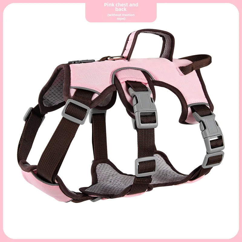 Hot sale pet chest strap small and medium sized dog chest strap anti-break dog leash reflective pet supplies Dog colar Flea Pets