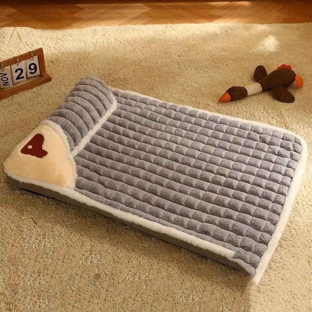 Dog Mat Luxury Sofa for Small Medium Dogs Plaid Bed for Cats Dogs Fluff Sleeping Removable Washable Pet Beds