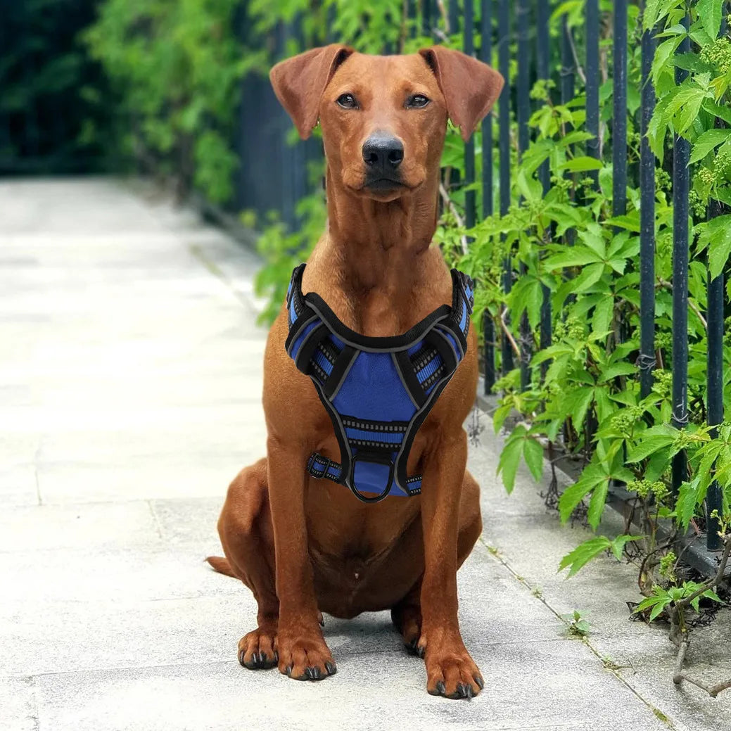 Reflective Dog Harness No Pull Adjustable Dog Harness Vest Breathable Pet Harness