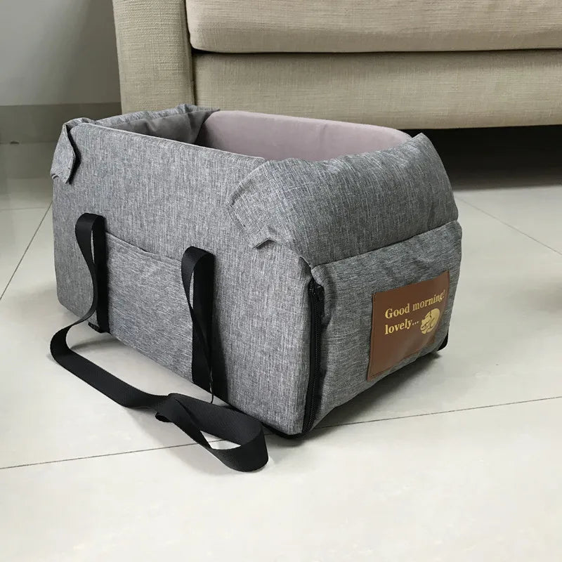 Dog Car Seat Bed Car Central Dog Car Seat Bed Portable Dog Carrier for Small Dogs Cats Safety Travel Bag