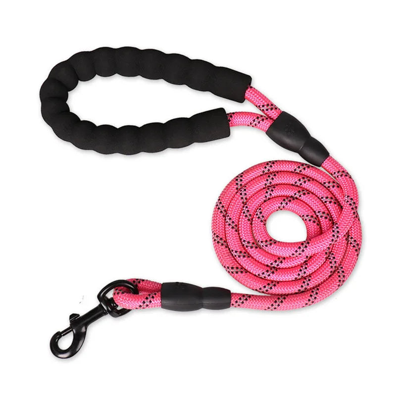 Pet Leash with Reflective & Comfortable Padded Handle for Small, Medium and Large Dogs