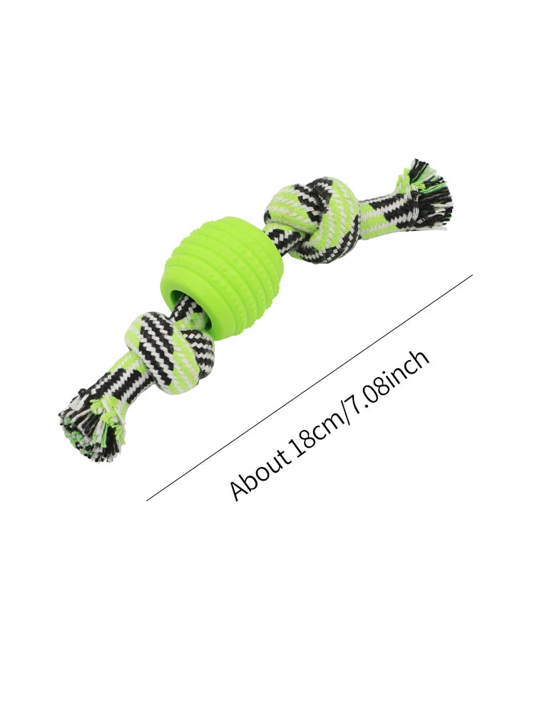 Pet dog toy Cotton rope double knot ball Bite resistant tooth cleaning toy ball pet supplies