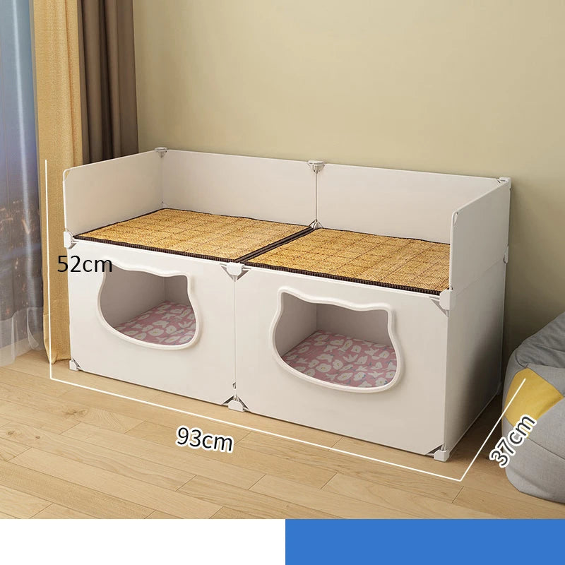 Cat Bed Detachable Cat Hiding House Comfortable Small Dog Nest Washable Cave Cats Beds