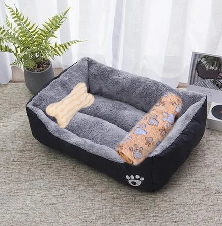 Pet Large Dog Bed Warm House Candy-colored Square Nest Pet Kennel For Small Medium Large Dogs Cat Puppy Plus Size Dog Baskets