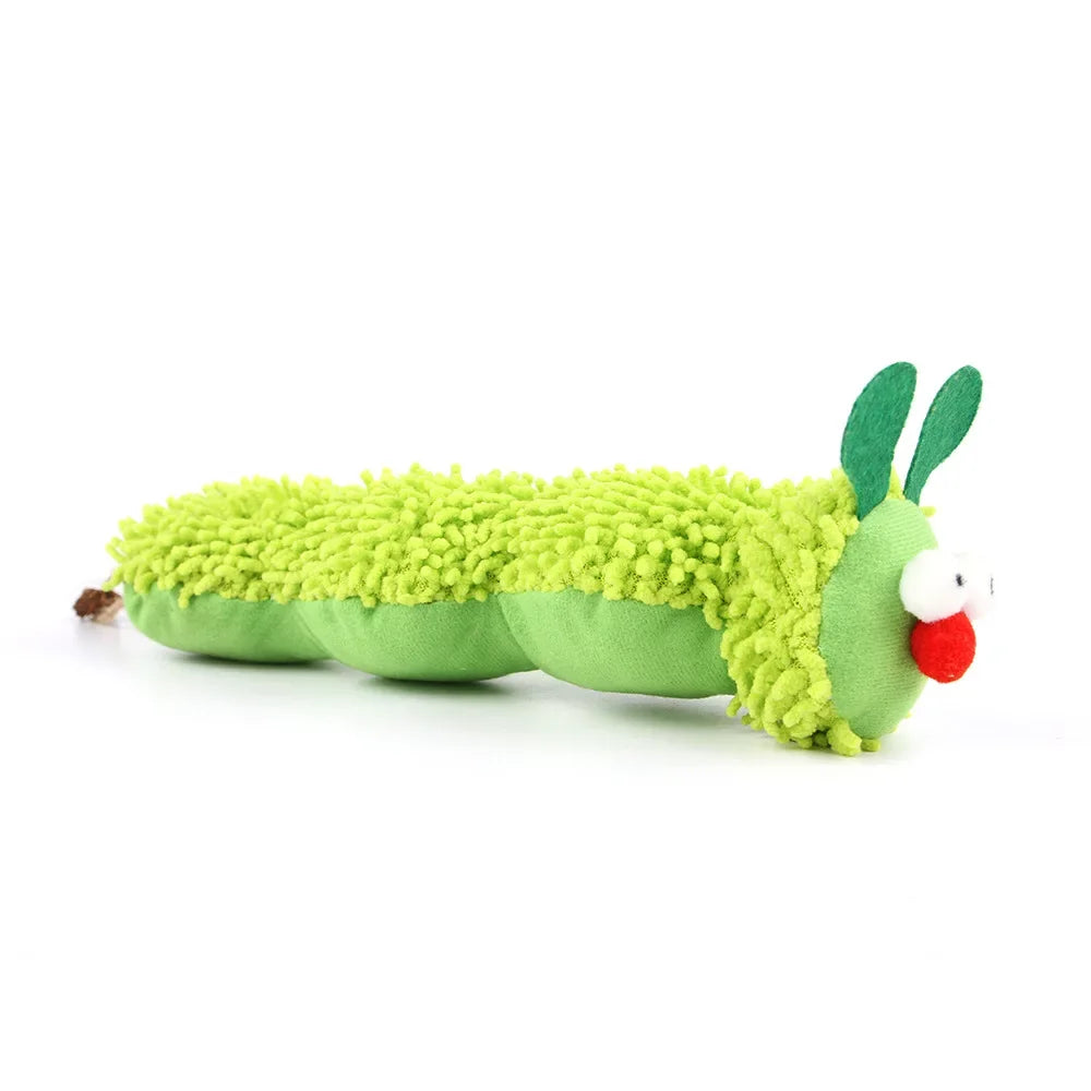 Cat Chew Toys Caterpillar Catnip Molar Toy Silvervine Cat Teaser Interaction Toy Clean Mouth Kitten Toy Pet Supplies Accessories