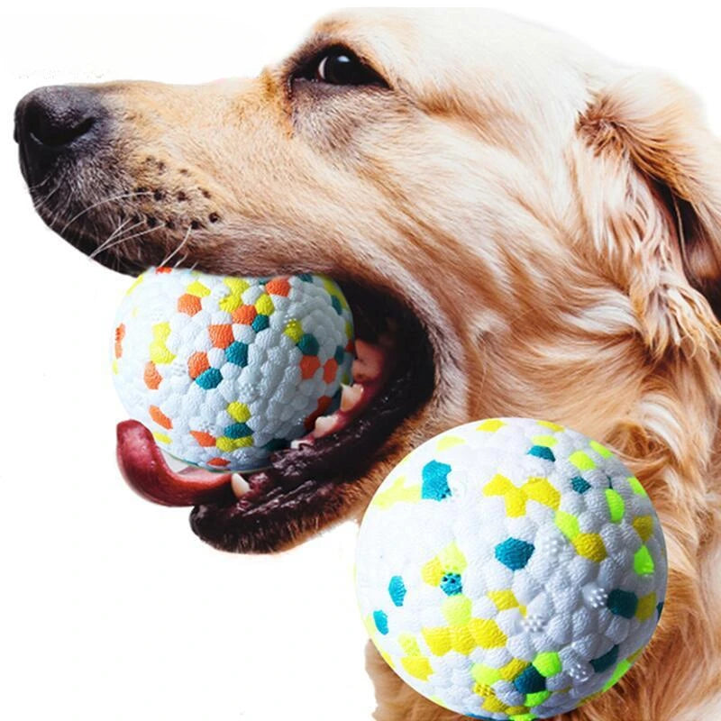 Bite Resistant Solid Dog Ball Toys for Small Large Dogs High Elasticity E-TPU Pet Chew Ball Toy Non Squeak Interactive Puppy Toy