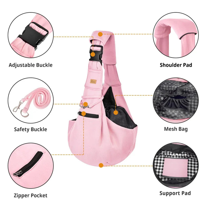 Pet Dog Carrier Bag Outdoor Travel Puppy Shoulder Bag