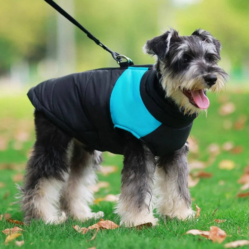 Warm Pet Dog Coats Waterproof Pet Jacket with Zipper Thick Padded Warm Pet Coats Padded Dog Clothes for Small Medium Large Dogs