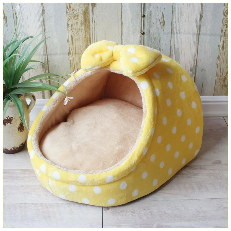 Pet Dog House Warm Dog Bed Kennel Soft Puppy Cushion Cat Nest Dogs Basket Chihuahua Teddy Bed For Small Medium Dogs Pet Supplier