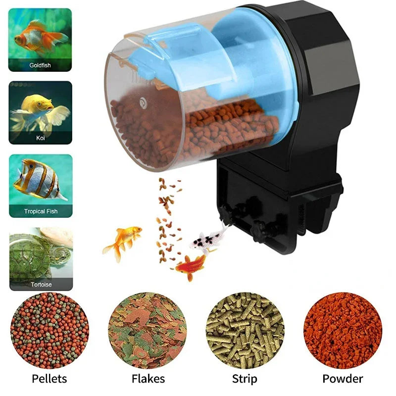 Automatic Fish Tank Feeder Intelligent Timing Automatic Feeder Aquarium Goldfish Feeder Large Capacity Goldfish Aquarium Feeder