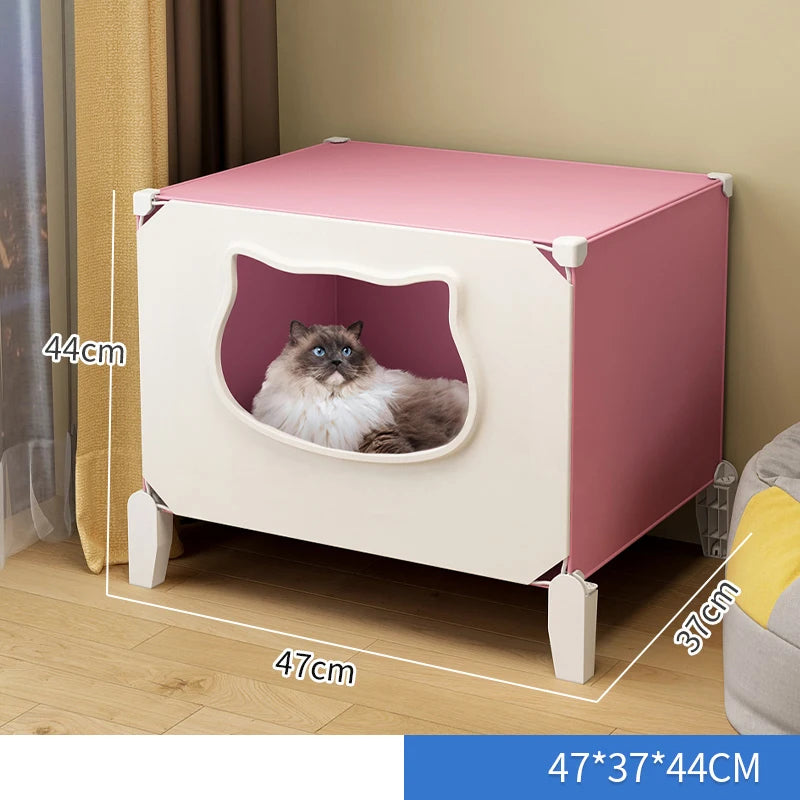 Cat Bed Detachable Cat Hiding House Comfortable Small Dog Nest Washable Cave Cats Beds