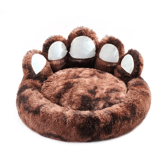 Cozy Comfy Pet Dog Bed Paw Shape Warm Dog Bed Cushion for Your Furry Friend Fluffy Dog Bed Cat Mat Deep Sleeping Warm Thickened