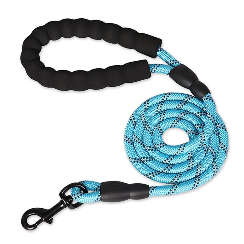 Pet Leash with Reflective & Comfortable Padded Handle for Small, Medium and Large Dogs