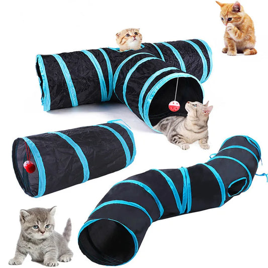 Cat Tunnel Pet Supplies Cat S T Pass Play Tunnel Foldable Barrel for Indoor loud paper