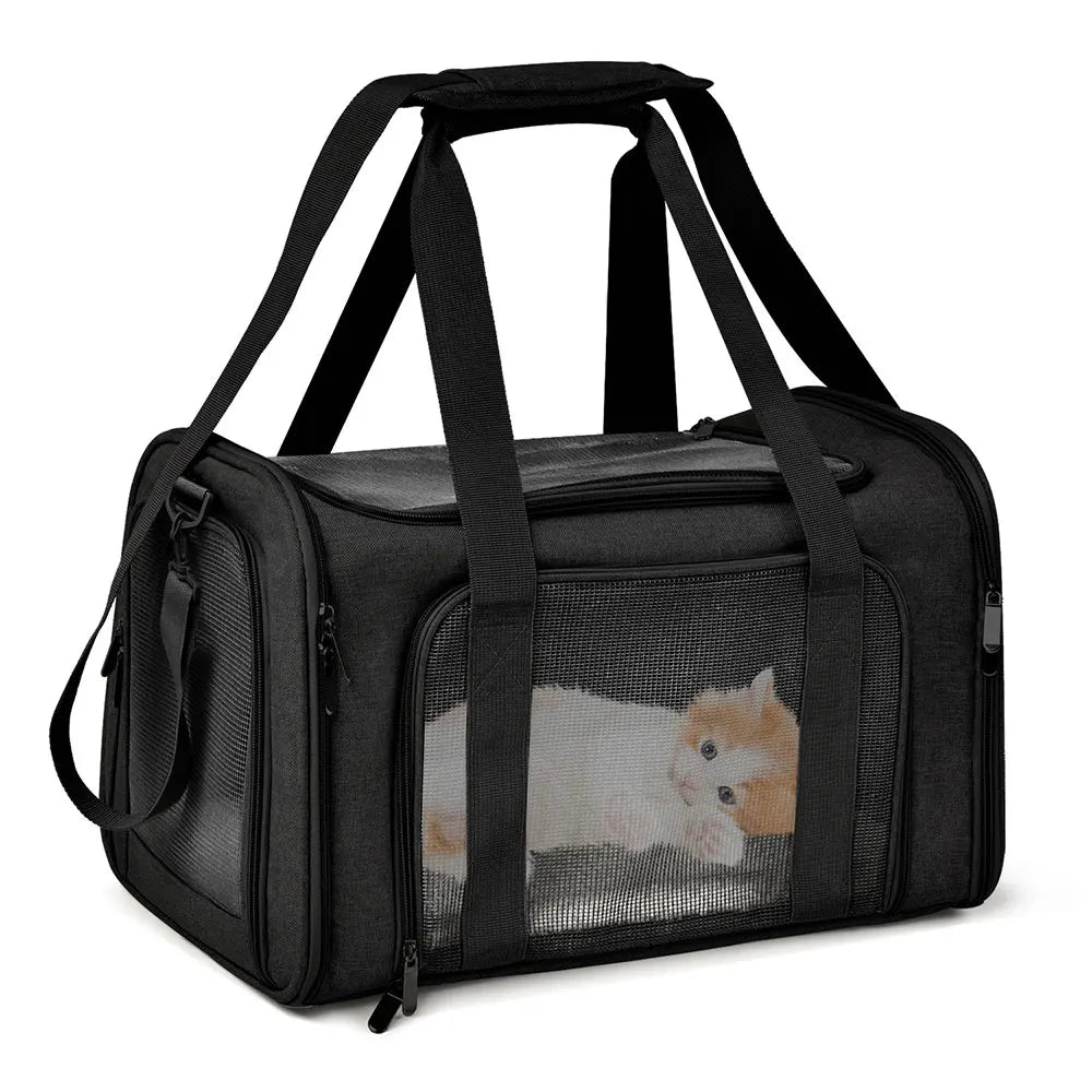 Dog Carrier Bag Soft Side Backpack Cat Pet Carriers Dog Travel Bags Airline Approved Transport