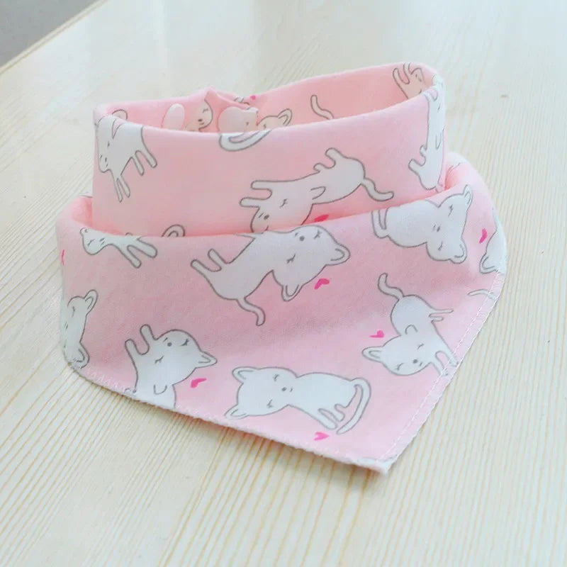 Dog Scarf Collar Rainbow Summer Cooling Kawaii Pink Bandana Cotton Headband Bow Tie for Small Large Cat Puppy Gromming Baby Bibs