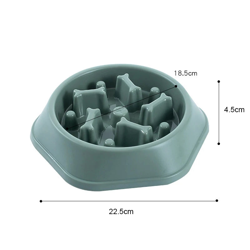 Dog Slow Feeder Bowl Anti-glutton Food Bowl for Dogs Slow Eating Dog Feeders Healthy Diet Pet Feeding Watering Supplies