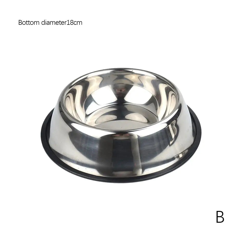 Stainless Steel Pet Dog Bowl Feeder Skidproof Anti-ant Food Water Drink Dishes Feeder Dog Bowls Food Accessories Pet Supplies