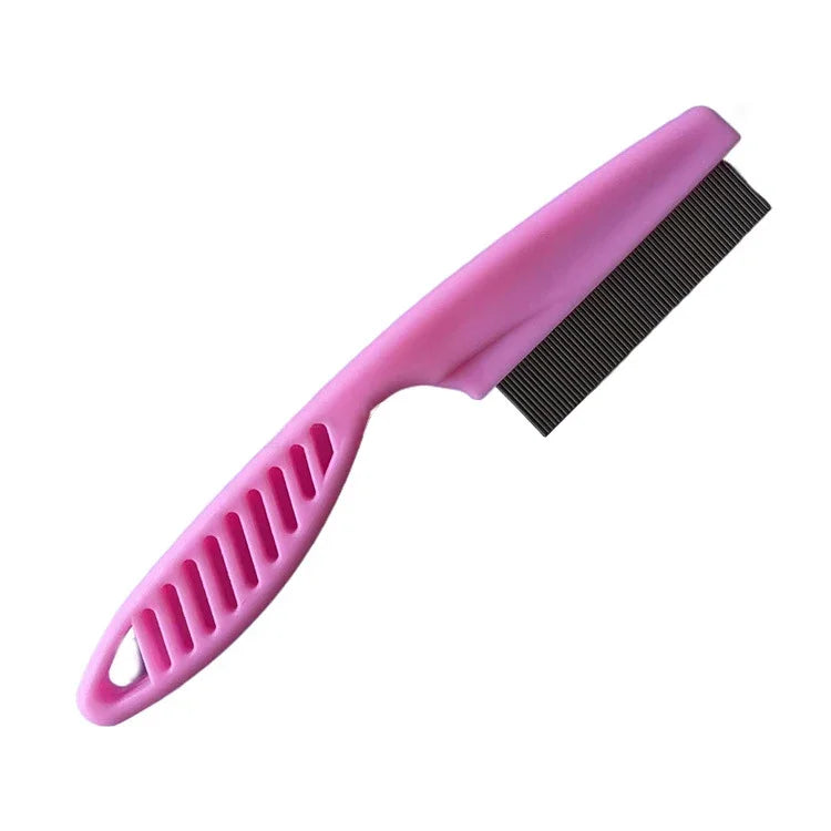 Pet Hair Shedding Comb Stainless Steel Flea Comb for Cat Dog Pet Comfort Cats Hair Grooming Comb Dog Cat Fur Removal Brush