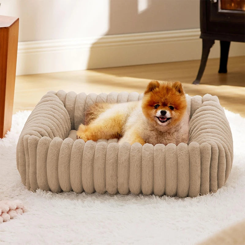 Large Pet Cat Dog Bed Square Plush Kennel Summer Washable Cat Mat Mattress Pet Cushion Medium Large Dogs Pet Supplies