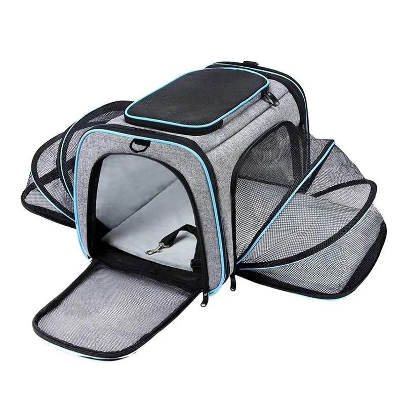 Portable Breathable Foldable Shoulder Bag Cat Dog Carrier Bags Outgoing Travel Pets Handbag Transport Bag