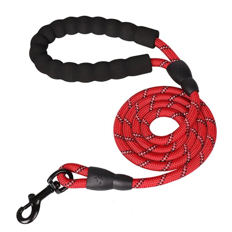 Pet Leash with Reflective & Comfortable Padded Handle for Small, Medium and Large Dogs