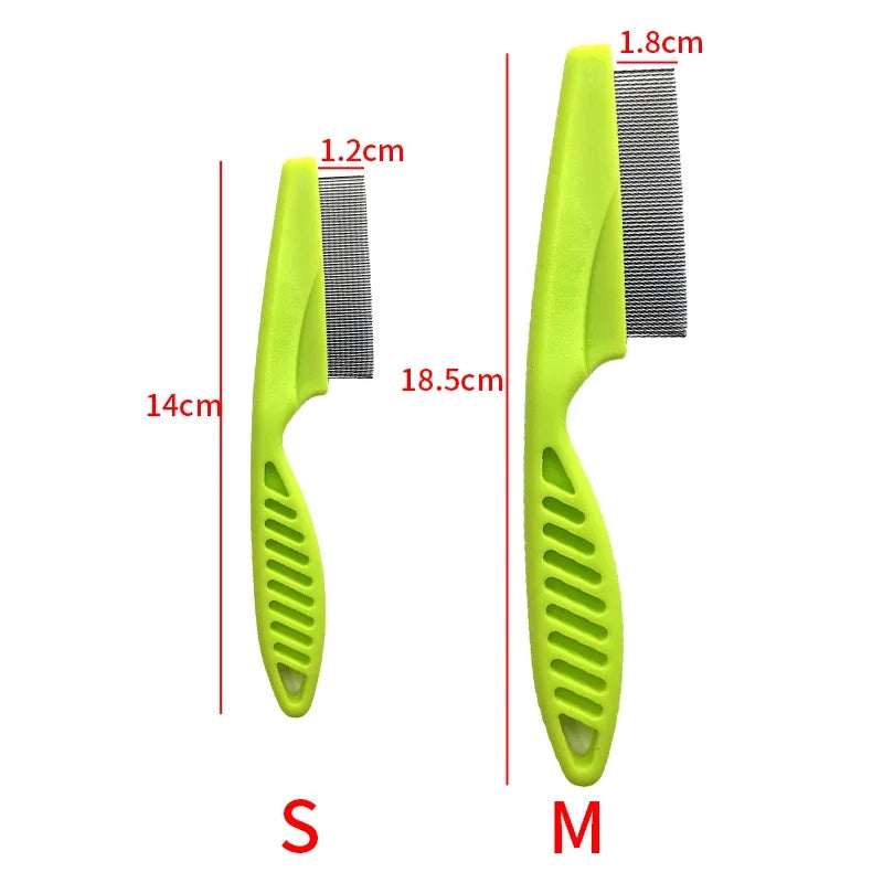 Pet Hair Shedding Comb Stainless Steel Flea Comb for Cat Dog Pet Comfort Cats Hair Grooming Comb Dog Cat Fur Removal Brush