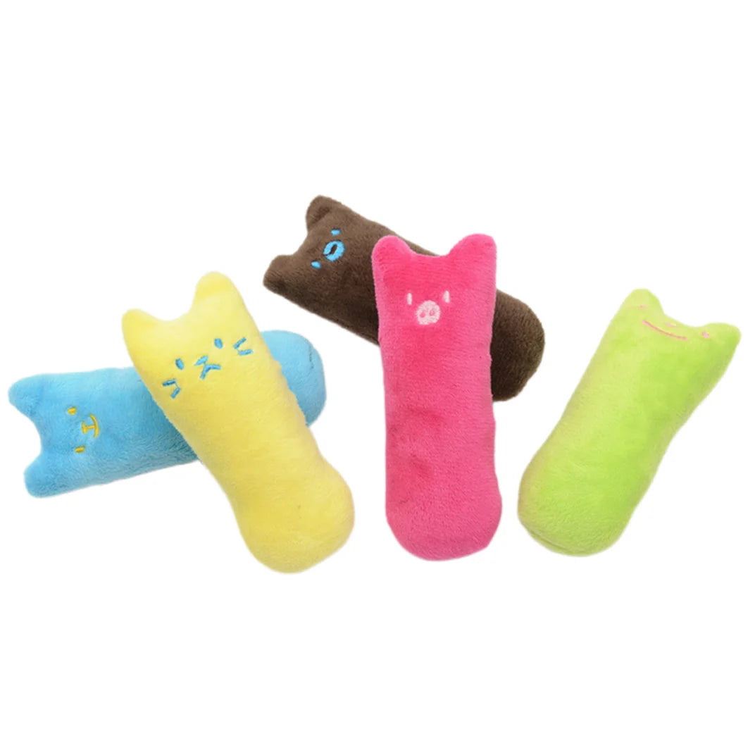 Color Catnip Cat Toys Pillow Interactive Cat Toy Catnip Pet Supplies Pillow Thumb Teeth Grinding Bite Mint Cat Toy