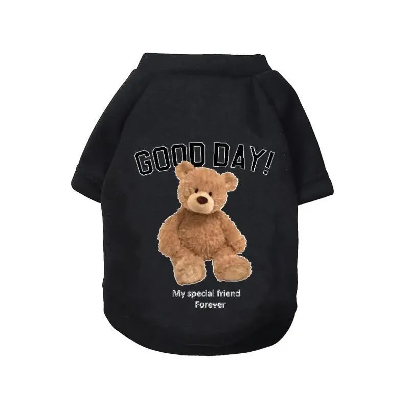 Pet Dog Clothes Cute Cartoon Bear Dog Hoodie For Small Dogs Pullovers Puppy Costumes Chihuahua Hug Ropa Perro