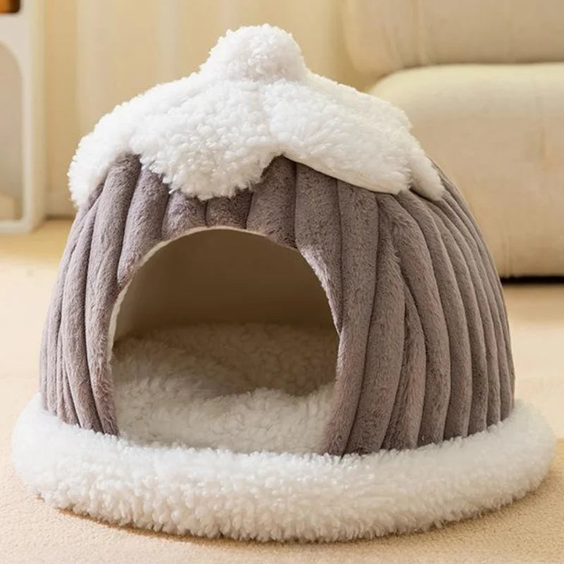 Winter Cozy Pet House Dogs Soft Nest Kennel Sleeping Cave
 Cat Dog Puppy Warm Thickening Tents Bed Nest For Small Dogs Cats